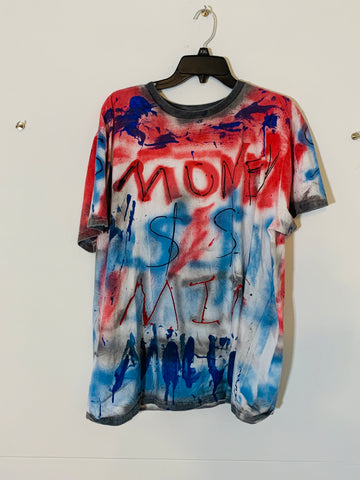 MONEY MIND MILLIONS BLUE / RED T-Shirt