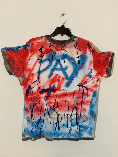 MONEY MIND MILLIONS BLUE / RED T-Shirt