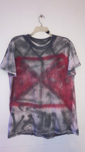 Black / Red Goth Vamp Back T-Shirt