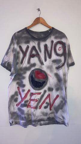 Yang Yen Black / Red Painted T-Shirt