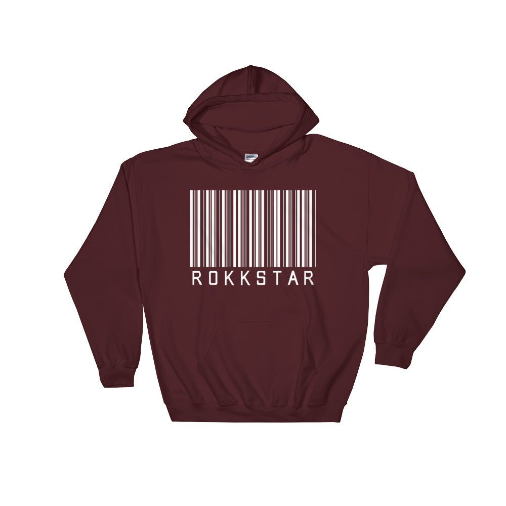 ROKKSTAR BARCODE HOODIE - MAROON