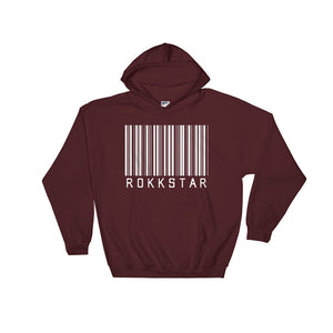 ROKKSTAR BARCODE HOODIE - MAROON