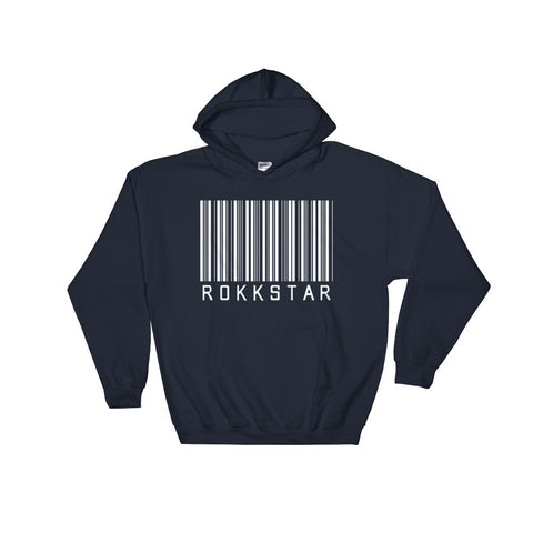ROKKSTAR BARCODE HOODIE - NAVY